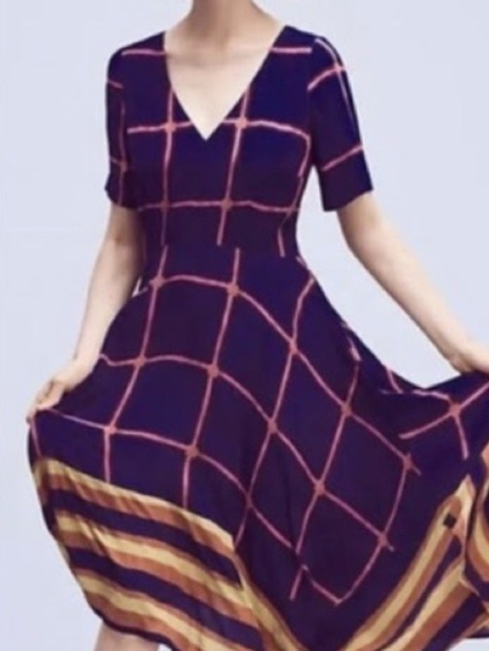 HD IN PARIS🎙From Anthropologie - Windowpane Dress - Size 12